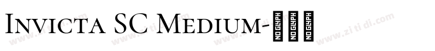 Invicta SC Medium字体转换
